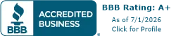 BBB Accredited A+